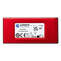 Kingston XS1000 Red (SXS1000R/1000G) 1TB Portable External SSD, Read 1050MB/s, Write 1000MB/s, USB 3.2 Gen 2, 5 Year Warranty
