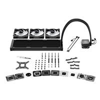 be quiet! Pure Loop 3 LX Liquid CPU Cooler, Universal Socket, 360mm Radiator, 3 x Light Wings LX PWM High Speed, Stylish ARGB cooling block featuring 10 included lighting foils, 3-year manufacurer's warranty.