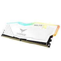 TEAM DELTA 16GB DESKTOP MEMORY, RGB, DDR4, 3200MHZ, CL16, WHITE