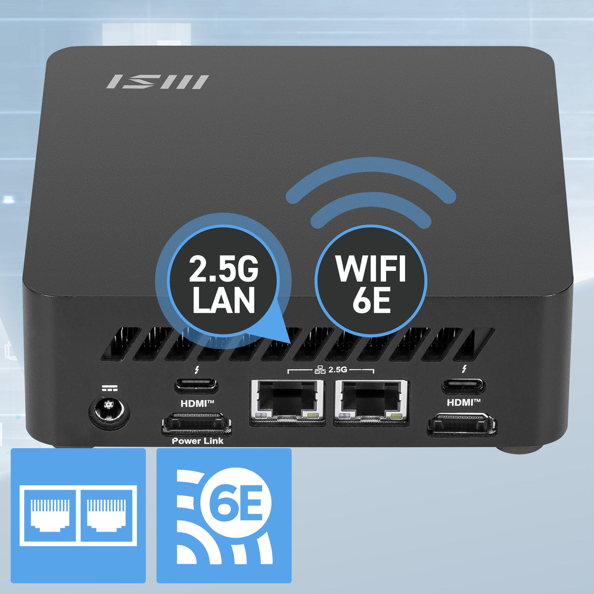 MSI Cubi NUC AI 1UMG Intel Core Ultra 5 125H ( 14th Gen - Core Ultra Series 1 ) , Barebone, NUC, SFF, Mini Computer, HTPC, (NO RAM, NO Storage, NO OS), Intel Graphics/DDR5/Dual ThunderBolt 4/Dual HDMI/Dual LAN/WiFi 6E/BT 5.3/VESA - NUC AI 1UMG I5 125H BB