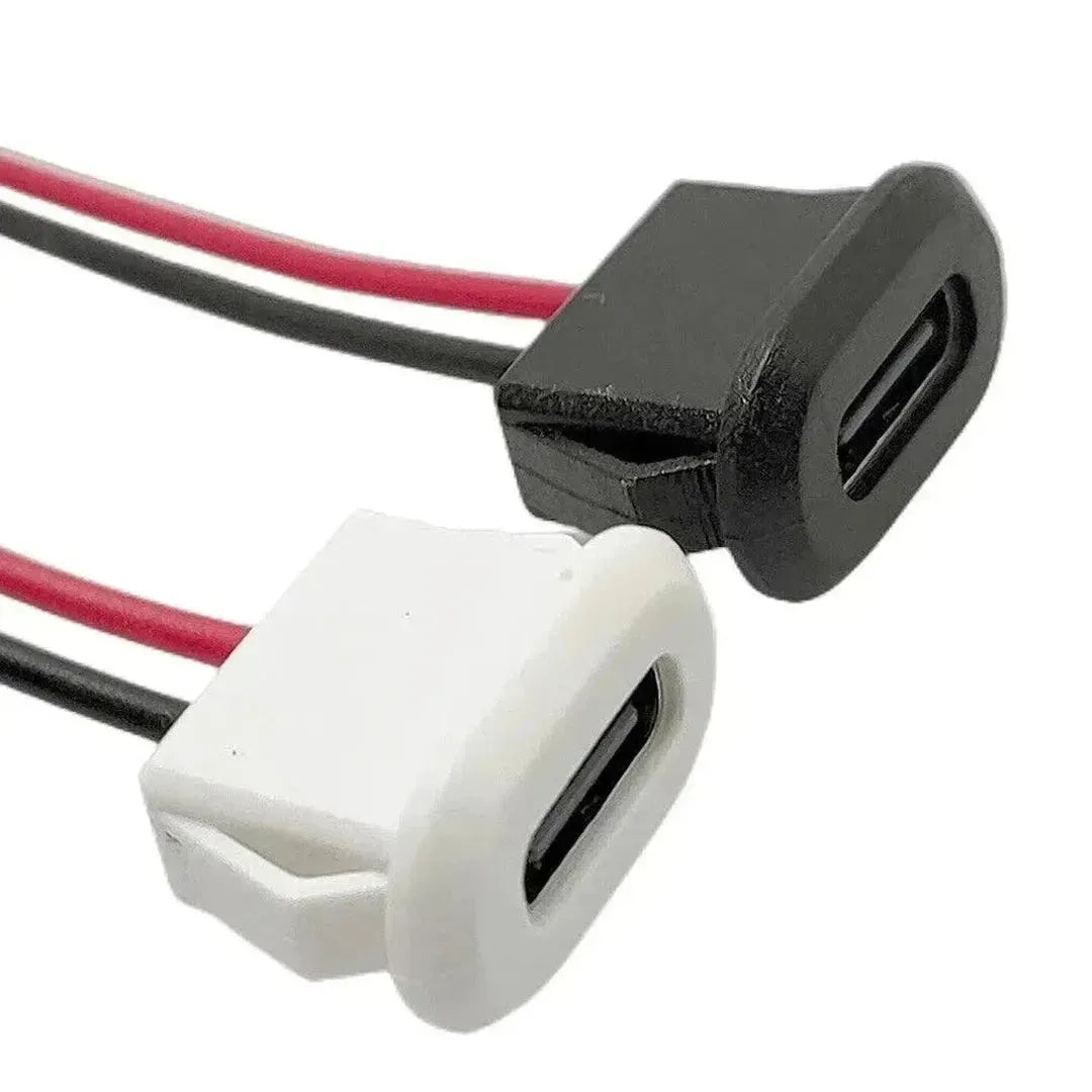 USB C Power Connector 3A Female Panel Mount