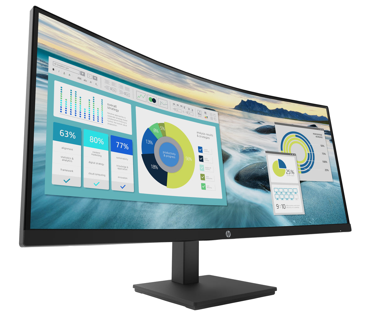 HP P34hc G4 WQHD USB-C Curved Monitor