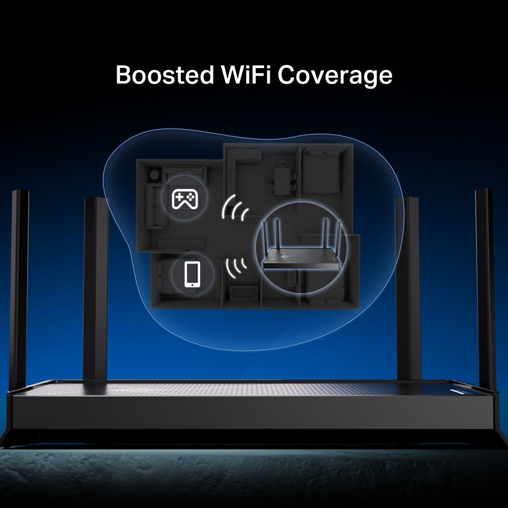 TP-Link Archer BE230 wireless router 2.5 Gigabit Ethernet Dual-band (2.4 GHz / 5 GHz) Black