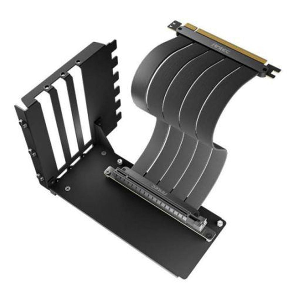 Antec 200mm PCIe 4.0 Riser Cable with Bracket Mount, Black, Designed To Allow Vertical Mounting Of A Graphics Card