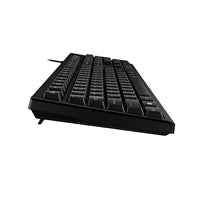 Genius KB-100 Wired Smart Keyboard, USB Plug and Play, Customizable Function Keys, Multimedia, Full Size UK Layout Design for Home or Office, Black