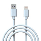 Prevo USB-LIGHTNING-2M Lightning Cable, USB 2.0 A (M) to Apple Lightning (M), 2m, White, MFI Certified, Fast Charging up to 2.1A, Data Sync Rate up to 480Mbps, Superior Design & Performance, Retail Box Packaging