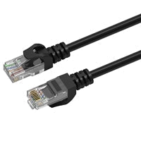 Prevo CAT6-BLK-20M Network Cable, RJ45 (M) to RJ45 (M), CAT6, 20m, Black, Oxygen Free Copper Core, Sturdy PVC Outer Sleeve & Clip Protector, Retail Box Packaging