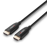 Lindy 38510 10m HDMI (M) 2.1 Anthra Line 7680x4320@60Hz / 3840x2160@120Hz Fibre Optic Hybrid Cable - Black