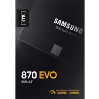 Samsung 870 EVO Series 2.5"  (MZ-77E4T0B/EU) 4TB SATA Internal SSD Drive