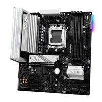 ASRock B850M Pro RS WiFi AMD AM5 Socket Motherboard, Micro-ATX, 4x DDR5 Slots, 3x M.2 Sockets, Fitted I/O Shield, 2.5GbE LAN, Wi-Fi 6E, 1x DisplayPort / 1x HDMI Port