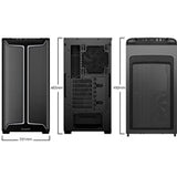 be quiet! Pure Base 501 DX Airflow Window Black ATX Mid Tower ARGB Case with USB-A, USB-C, 3 x Pure Wings 3 140mm Black PWM Fans