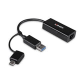 Lindy USB 3.2 Gen 1 Gigabit Ethernet Converter, Bus-Powered, No External Power Supply Required