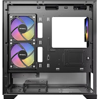 ANTEC CX500M Micro Tower Gaming Case, Black, ARGB, 2  x USB 3.0 / 1 x USB Type-C, Tempered Glass Side Panel, Micro-ATX/ITX