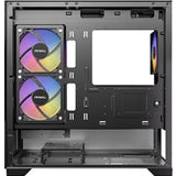 ANTEC CX500M Micro Tower Gaming Case, Black, ARGB, 2  x USB 3.0 / 1 x USB Type-C, Tempered Glass Side Panel, Micro-ATX/ITX