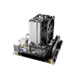 be quiet! Pure Rock Slim 3 Fan CPU Cooler, Universal Socket, High Quality 100mm PWM Black Cooling Fan, 1700RPM, 3 Heat Pipes, 130W TDP, Intel 1851/ 1700 & AMD AM4/ AM5 Compatible