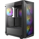 Antec AX67 ARGB Mid-Tower Gaming PC Case, Full Mesh Front, Tempered Glass, 4 x 120mm ARGB Fans, ATX/Micro-ATX/ITX Compatible