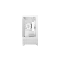 DeepCool CG380 3F Micro-ATX Gaming Case White  Panoramic Tempered Glass Side Panel, Mesh Airflow Front, 3 Pre-Installed ARGB Fans, USB-C & USB-A Front I/O, Spacious SFF/mATX/ITX Build Support