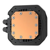 DeepCool LM360 Liquid CPU Cooler with 2.4" IPS Display, 360mm AIO, Triple 120mm ARGB Fans, Anti-Leak Technology, PWM Pump, Intel LGA 1851/1700 & AMD AM5 Compatible, Black