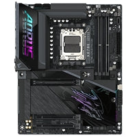 Gigabyte X870E AORUS PRO X3D AMD AM5 Socket Motherboard, ATX, 4x DDR5 Slots, 4x M.2 Sockets, Fitted I/O Shield, 5GbE LAN, Wi-Fi 7, 1x HDMI Port / 2x USB-C (USB4)