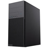 CiT Academy Mid-Tower Office PC Case With USB Type C and 80mm Rear Black Fan and 500W Power Supply Included