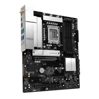 ASRock B860 Rock WiFi 7 Intel 1851 Socket Motherboard, ATX, 4x DDR5 Slots, 3x M.2 Socket, Fitted I/O Shield, 2.5GbE LAN, Wi-Fi 7, 1x HDMI Port