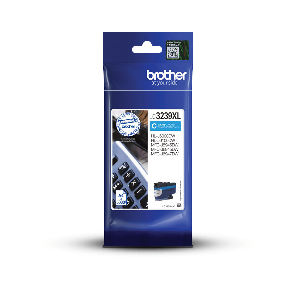 Brother LC3239XLC ink cartridge 1 pc(s) Original High (XL) Yield Cyan