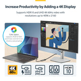 StarTech.com USB-C to HDMI Adapter, 4K 60Hz Video, HDR10, USB-C to HDMI Monitor Dongle, USB4 / Thunderbolt Compatible