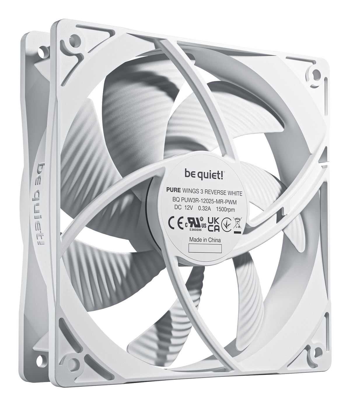 be quiet! Pure Wings 3 120mm | PWM Reverse White Triple-Pack Computer case Fan 12 cm 3 pc(s)
