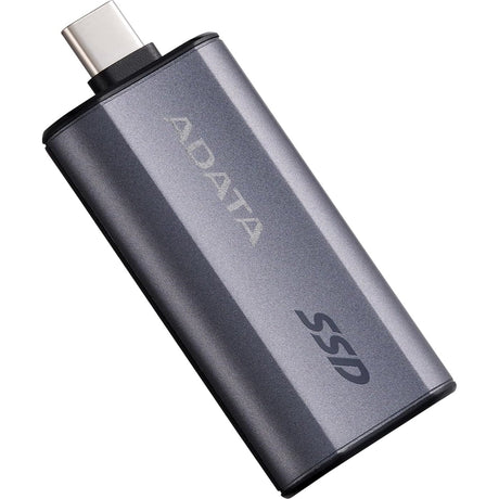 ADATA SC750 (SC750-1000G-CCBK) 1TB USB-C Portable SSD USB 3.2 Gen 2 Up to 1000 MB/s Black Titanium Compatible with Windows, iOS, Android, PlayStation, XBox & Handheld Consoles