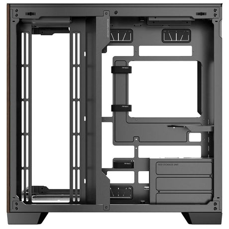 ANTEC Constellation C8 Dual Chamber Case, Gaming, Curve Wood, Full Tower, 2 x USB 3.0 / 1 x USB Type-C, Super wide angle single curved glass with exotic wood, E-ATX, ATX, Micro ATX, ITX