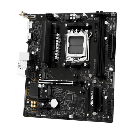 ASRock A620AM-X WIFI AMD AM5 Socket Motherboard, 2x DDR5 Slots, 2x M.2 Socket, 2.5GbE LAN, Wi-Fi 5, 1x HDMI Port / 1x DisplayPort