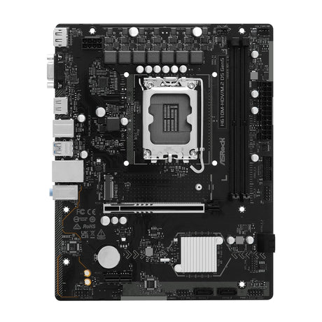 ASRock H610M-HDV/M.2 D5 Gen5 Intel 1700 Socket Motherboard, Micro-ATX, 2x DDR5 Slots, 1x M.2 Socket, GbE LAN, 1x D-Sub / 1x DisplayPort / 1x HDMI Port