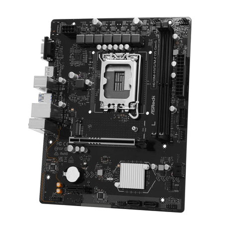 ASRock H610M-HVS/M.2 D5 GEN5 Intel 1700 Socket Motherboard, Micro-ATX, 2x DDR5 Slots, 1x M.2 Socket, GbE LAN, 1x D-Sub / 1x HDMI Port