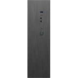 CiT S8i SFF Micro-ATX PC Case - 8.3L Compact Desktop Chassis, Brushed Front, 1 x 80mm Fan, 2 x USB 3.0, TFX PSU Support, Black