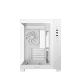 DeepCool CG330 3F ARGB Dual-Chamber Micro-ATX Tower Case, Tempered Glass Panels, 3 x 120mm ARGB Fans, USB 3.0, ITX/Micro-ATX, White