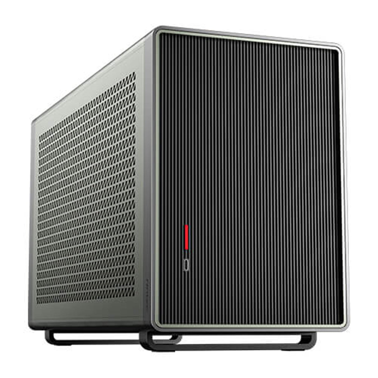 Antec Performance 1M Aventurine Mini-ITX Gaming Case with Aluminum Finish, PCIe 4.0 Riser Cable, USB 3.2 Gen2 Type-C, Tool-Free Side Panels, Solid Side Panel, SFX-L & SFX PSU Support