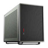 Antec Performance 1M Aventurine Mini-ITX Gaming Case with Aluminum Finish, PCIe 4.0 Riser Cable, USB 3.2 Gen2 Type-C, Tool-Free Side Panels, Solid Side Panel, SFX-L & SFX PSU Support