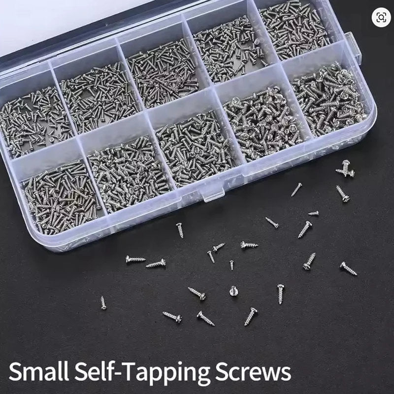 1200pcs Micro Screw Assortment